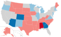 2020 Senate election results map