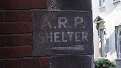 A.R.P. shelter... A blast from the past at the University of Leeds (11th July 2012).JPG