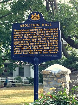Abolition Hall Historical Marker reburbished