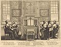 Five women seated around an altar