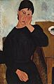 Amedeo Modigliani - Elvira Resting at a Table - 77-1968 - Saint Louis Art Museum