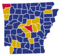 Arkansas Republican Presidential Caucuses Election Results by County, 2016