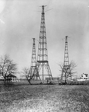 Arlington Virginia - US Navy radio towers - c 1917
