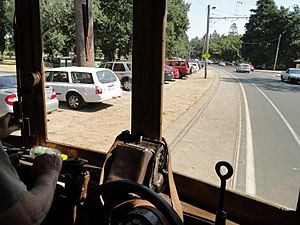 Ballarat tramway drivers view