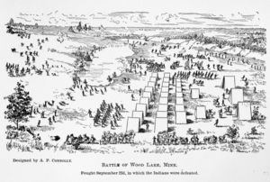 Battle of Wood Lake 1862 by Alonzo P Connolly