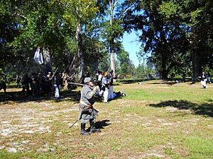 Beauvoir Fall Muster Confederate Soldiers Charge