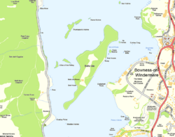 Belle Isle Windermere map