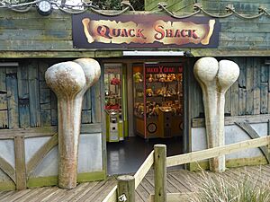 Blackgang Chine Quack Shack exterior