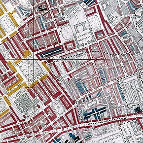 old map of Bloomsbury in London