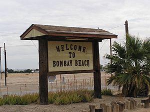 Bombay beach sign