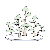 Bonsai Wald-Form