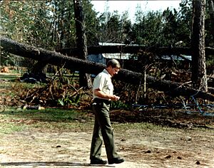 Campbell, Carroll post-hurricane Hugo