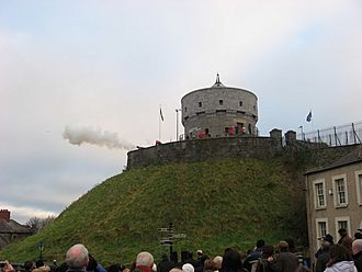 Cannon fire at Millmount, Drogheda - geograph.org.uk - 1079077.jpg