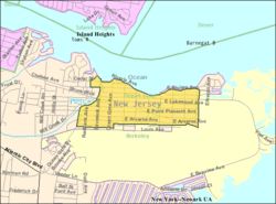 Census Bureau map of Ocean Gate, New Jersey