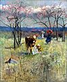 Charles Conder - An Early Taste for Literature, 1888