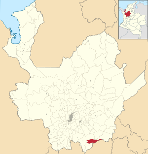 Location of the municipality of Argelia in the Antioquia Department