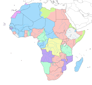 Colonial Africa 1913 map