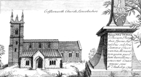 Colsterworth Church, Lincolnshire by W. Stukeley (1722)