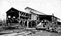 Construction of the Wagner & Wilson Inc mill in Monroe, circa 1900 (INDOCC 1506)
