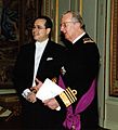 Cropped Amb Federico Cuello Presents Credentials to King Albert II - Brussels 16 2 2005