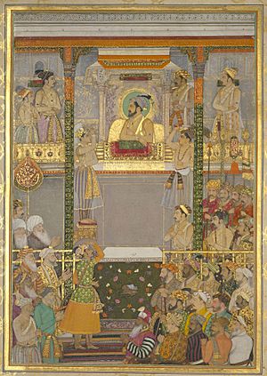 Darbar of Shah Jahan, Page from the Windsor Padshahnama, ca. 1657, The Royal Library, Windsor Castle