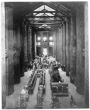Forestry Building Lewis Clark Expo interior 2 1905