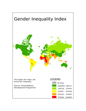 Gender Inequality Index Map