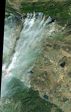 Grand Prix fire, San Bernardino Mountains, 2003