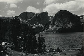 Grave Lake and Mount Hooker Wyoming 1983 a.JPG