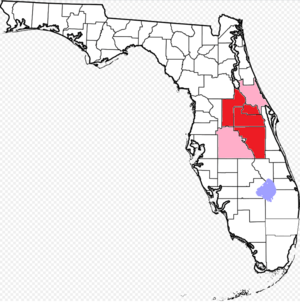 Counties with suburbs of Orlando