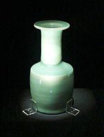 Green celadon vase