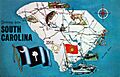 Greetings from South Carolina - Map