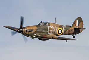 Hawker Hurricane, Battle of Britain Memorial Flight Members' day 2018 (cropped)