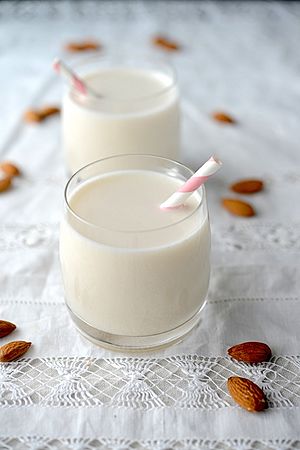 Home-made almond milk, November 2012