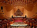 Interior of Sydney Opera House Concert Hall during performance
