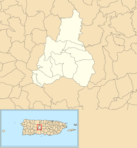 Image: Jayuya, Puerto Rico locator map