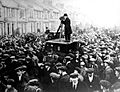 John Maclean's casket being removed from his Pollokshaws home