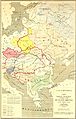 Linguistic and political map of Eastern Europe, Casimir Delamarre, 1868