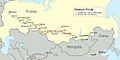 Map Siberian route english