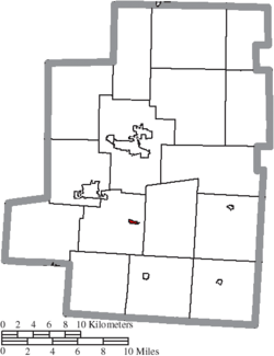 Location of Fulton in Morrow County