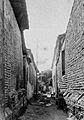 Maze passageways in the colonial layout of Camagüey, photo of 1889, Cuba