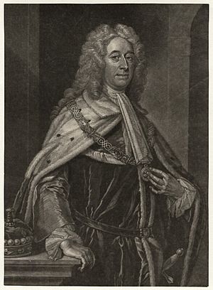 Mezzotint of Thomas Newport, 1st Baron Torrington