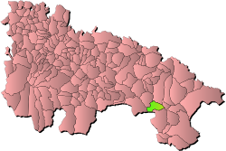 Location within Rioja Baja (La Rioja).