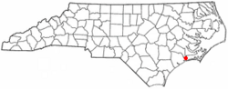 Location of Peletier, North Carolina