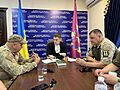Nebraska State Sen. Tom Brewer meets with Zaporizhzhia Oblast Governor, Ivan Fedorov