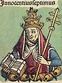 Nuremberg Chronicles f 235v 1 Innocentius VII