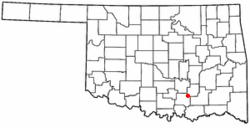 Location of Bromide, Oklahoma