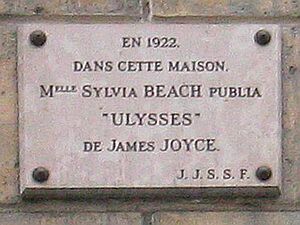 Paris Rue de l Odeon 12 plaque-2