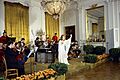 Photograph of Vikki Carr Performing in the East Room during the Entertainment Portion of a State Dinner Honoring Chancellor Bruno Kreisky of Austria - NARA - 7462070