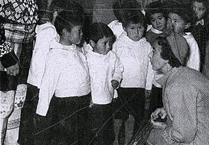 Queen's visit to Fedgaarden, 1951